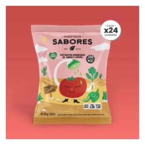 Tostadas horneadas de arroz y lupino sabor tomáte, lima y cilantro — N. Sabores