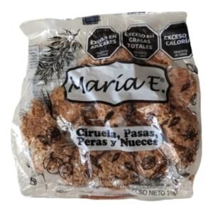 María E ciruela, pasas, peras y nueces