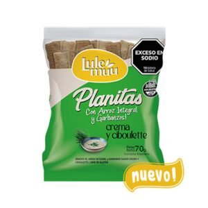 Planitas c/ arroz integral y garbanzos crema y ciboutette — Lulemuu