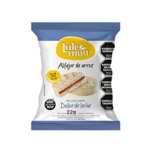 Alfajor de arroz lulemuu x12 un ddle blanco